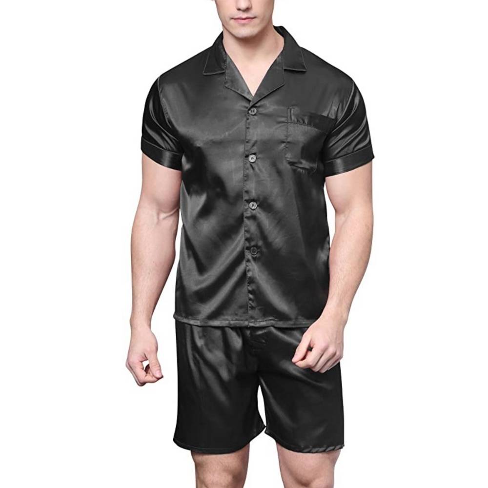buy red satin silk pyjamas online