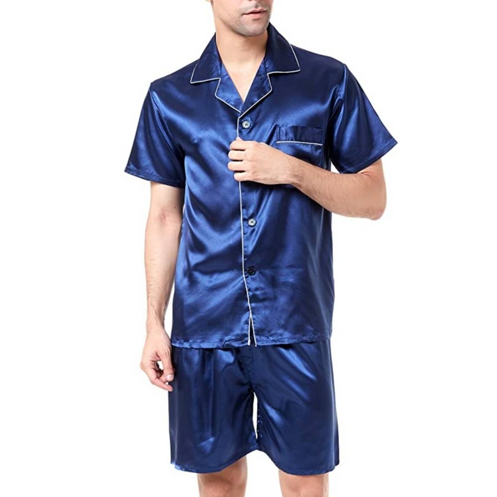 buy red satin silk pyjamas online