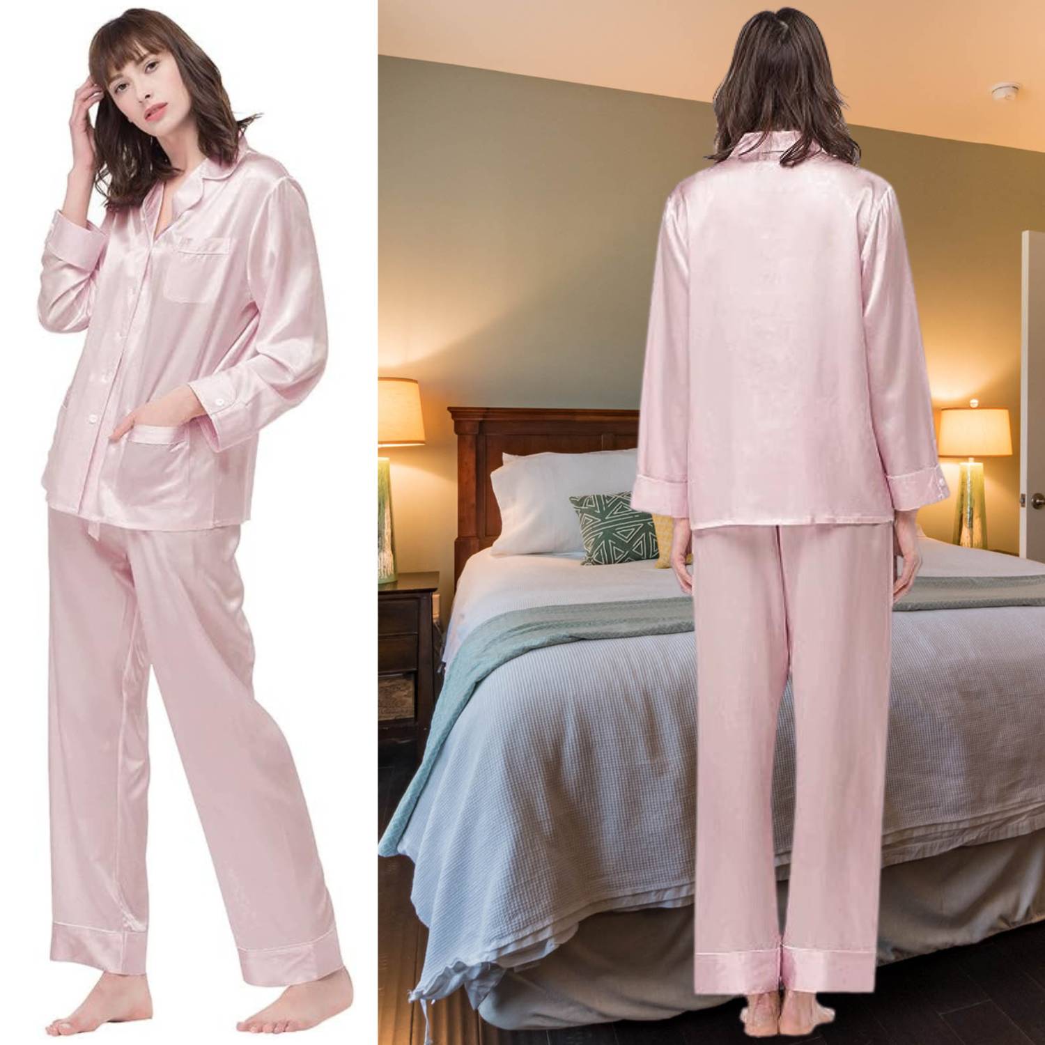 Mulberry Silk Long Pajama Set