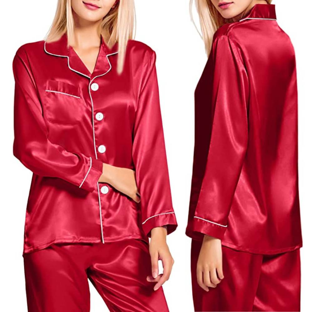 Satin Silk Long PJ Set
